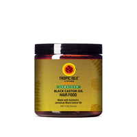 Tropic Isle Living Black Castor Oil Hair Food 118ml | Gives Hydration and Moisturizing, Add Shine with Shea Butter, Strong Hair Roots and Scalp, Promote Hair Growth with Jamaican Black Castor Oil