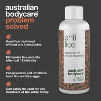 Lice Treatment from Australian Bodycare 100ml | Effective After a Single 15-Minute Treatment | This Head lice Treatment is Free of parabens and insecticides | Nit Treatment with Natural Tea Tree Oil