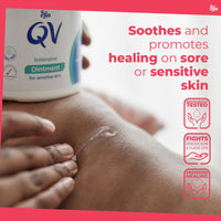 QV Intensive Ointment (450g) Soothing Moisturiser for Extremely Dry and Sensitive Skin, Rich Intensive Balm, Fragrance Free, Noncomedogenic, Sting Free Skin Care for Eczema, Psoriasis, Dermatitis