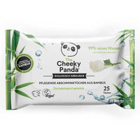 The Cheeky Panda Bamboo make-up wipes, rose, 25 wet wipes per pack, biodegradable, super soft and sustainable