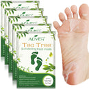 IDUCEN Foot Mask 5 Pack, (Tea Tree) Foot Peel Mask Callus Remover, Exfoliating Peeling Calluses Dead Skin, Callus Remover Foot Mask, Baby Soft Smooth Touch Feet-Men Women Exfoliating Foot Mask