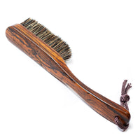 Madu Climb - Premium Boar's Hair Rosewood Rock Climbing Brush Unique Grain (Dark Wood)
