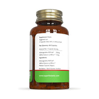 Super Botanic Ashwagandha KSM 66 ® 60 Vegan Capsules with Affron ® (Saffron Extract) |100% Natural & Made in the UK | Most Clinically Studied Ashwagandha |