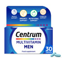Centrum Men Tablets Multivitamin & Mineral Supplements, with 23 essential nutrients, including vitamin D, C, and Magnesium, 30 ct (Product may vary).