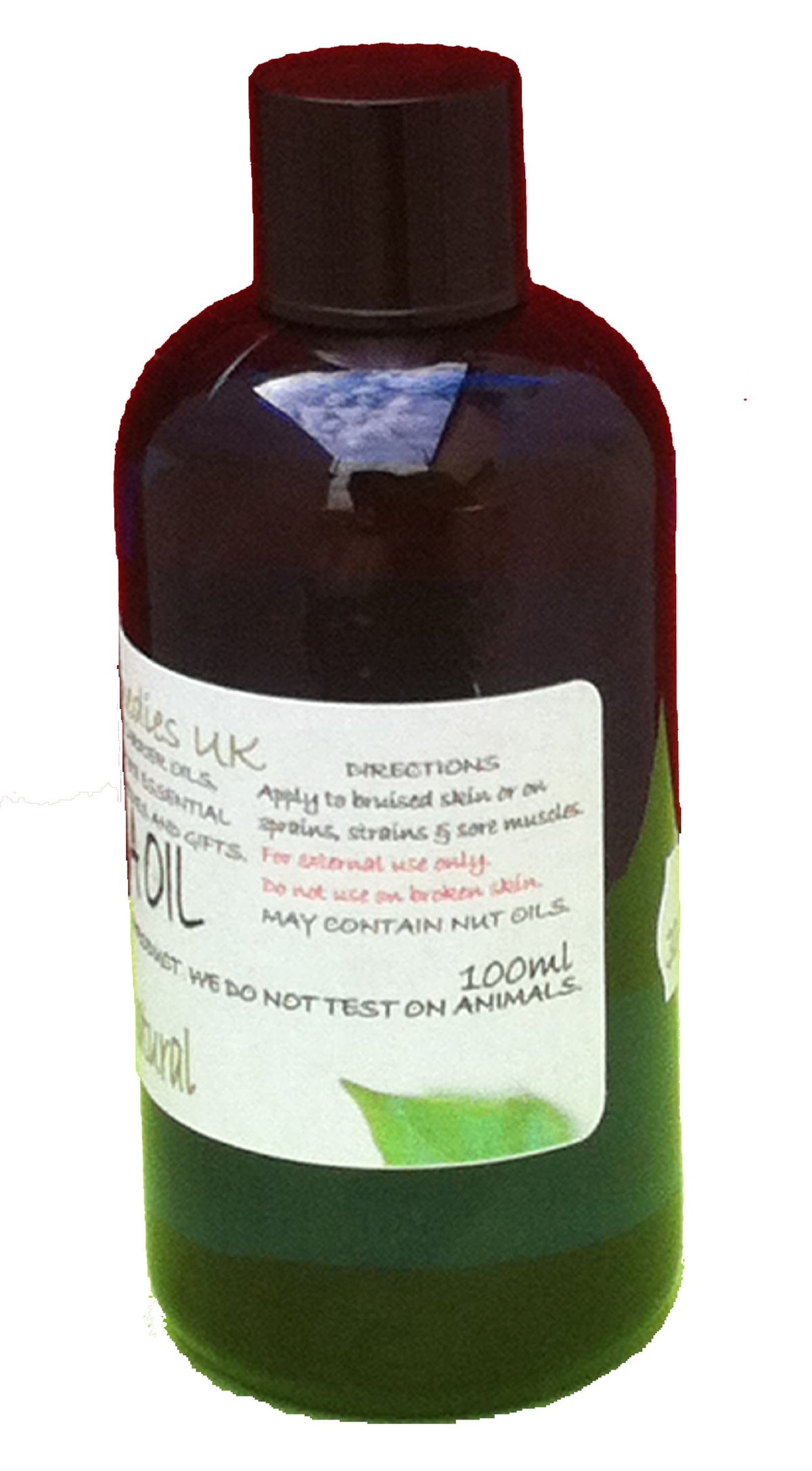 Natural Remedies UK Natural Arnica Oil (Heterotheca inuloides) 100ml: Ready to apply, Rub on Unscented Massage & Carrier Oil