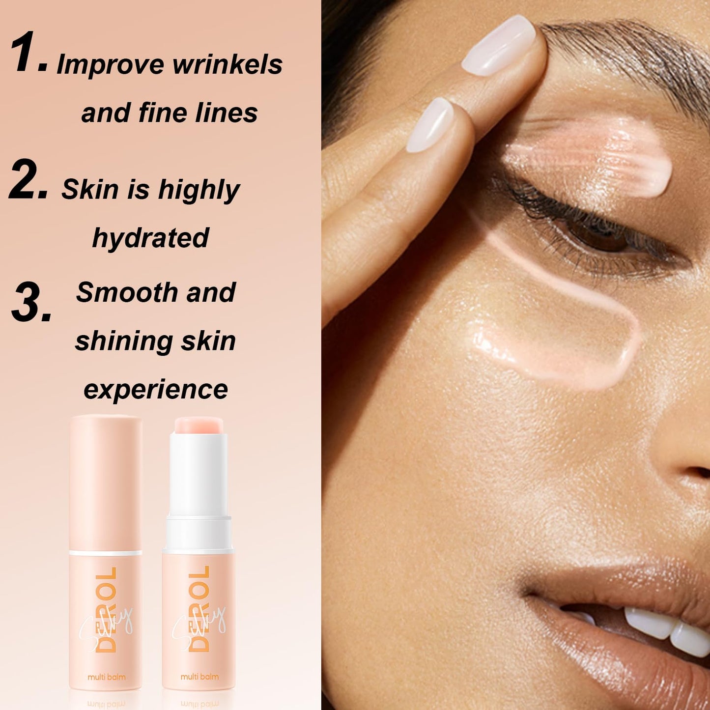 Shengqialun Collagen Multi Balm Stick, Pure Collagen Wand Multi Purposes Easy To Absorb, Beauty Anti-Wrinkles Collagen Stick, Hydrating And Moisturizing For Women And Girls