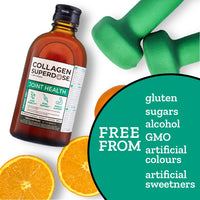 GOLD COLLAGEN Collagen SUPERDOSE by Gold Collagen Joint Health - Collagen Supplements for Women & Men, Supplement Joints for Muscles and Bones with Vitamin C, Vitamin D and Hyaluronic Acid, 300 ml