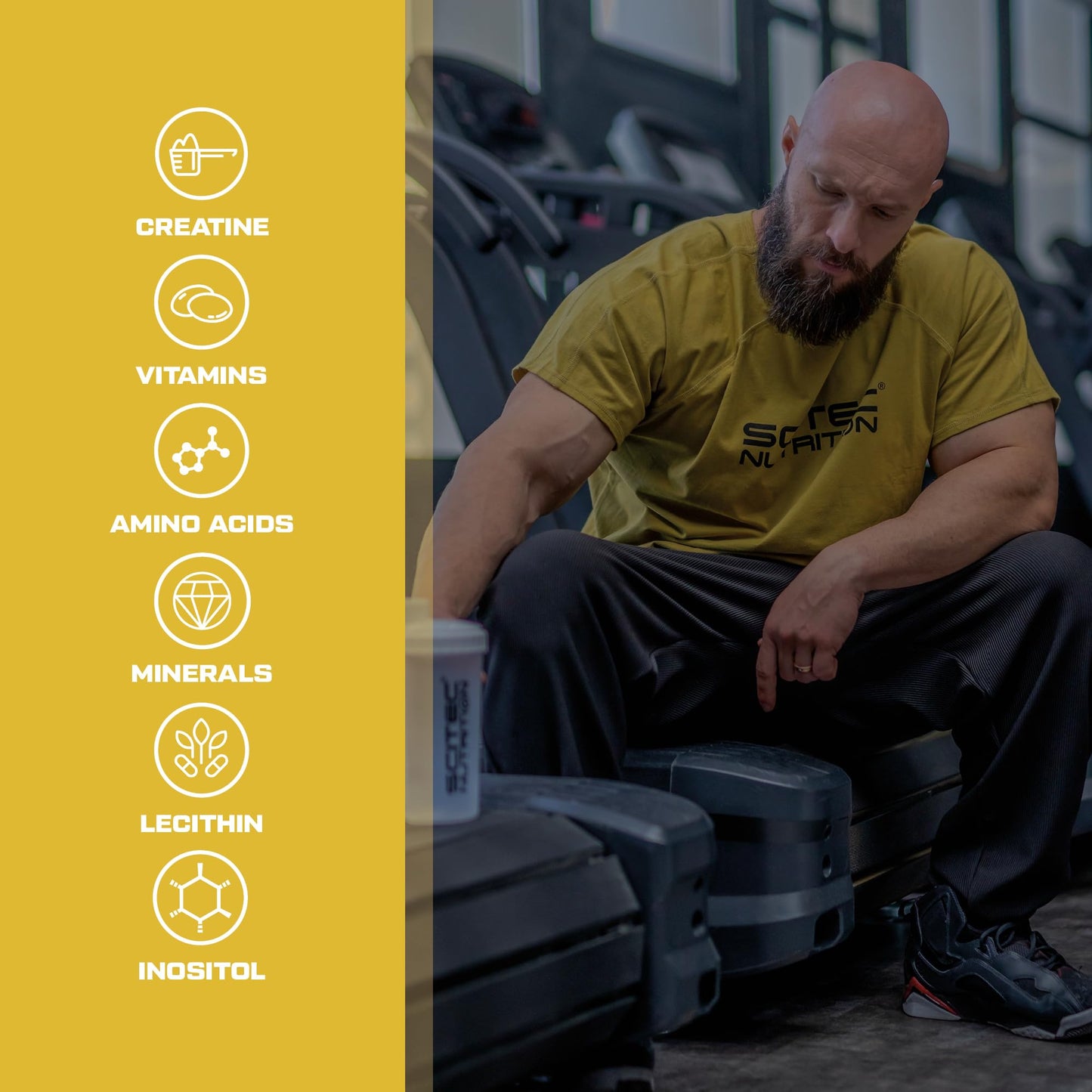 Scitec Nutrition MyoFactor Flavored Food Supplement Drink Powder with creatine, Amino acids, Vitamins, Minerals, Coleus forskohlii Extract, 285 g, Peach Ice Tea