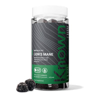 Known 1000mg Lions Mane Mushroom Gummies – Blueberry Flavour – Chewable Vegan Nootropic Gummy Supplement – 1 Month Supply – for Men & Women