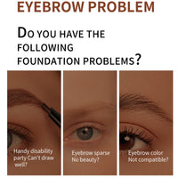 SHEBEEDO Peel Off Tattoo Eyebrow Gel, Brown Eyebrow Tint Kit, Semi-Permanent Colour Eyebrow Dye,Waterproof Brow Tint Peel Off For Eye Makeup,Fuller & Defined Looking Brows (Deep Brown)