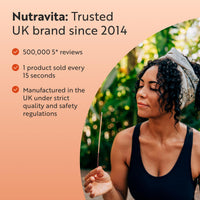 Nutravita Certified Organic Ashwagandha KSM 66® Root Extract - 60 Organic Ashwagandha High Strength Vegan Capsules - 500mg Ashwagandha KSM 66 Powder per Capsule - Herbal Supplements - Made in the UK