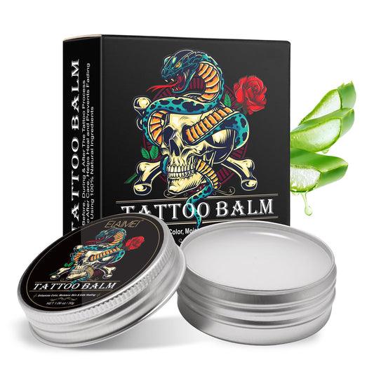 Fuitke Tattoo Aftercare Butter Cream, 1.06 oz Natural Organic Moisturizer Healing Color Enhance No-Petroleum Lotion Promotes Ink Protects Safe Old New Tattoo Balm for Daily Maintenance(30g)