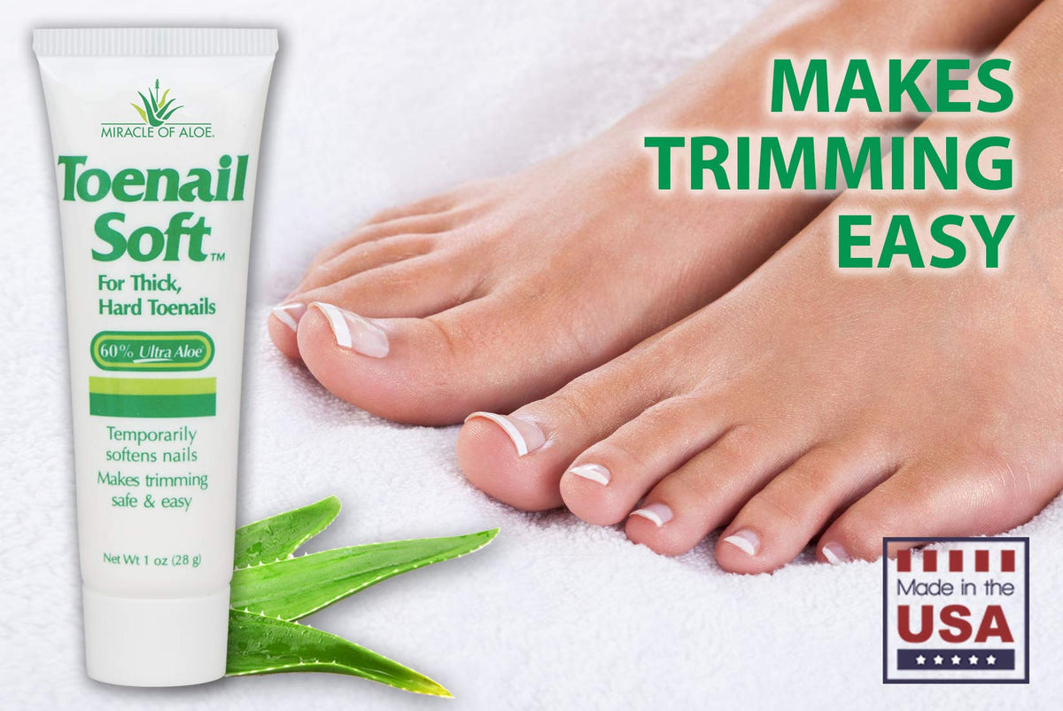 Miracle of Aloe, Toenail Soft 60% UltraAloe Temporary Nail Softening Cream 28.3g