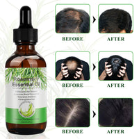 JCZQDRPC Organic Rosemary Oil for Hair Growth with Scalp Massager, 60ml Natural Organic Rosemary Essentia Oil, Pure Essential Oil for Skin & Hair Care, Hair Loss Treatment for Hair