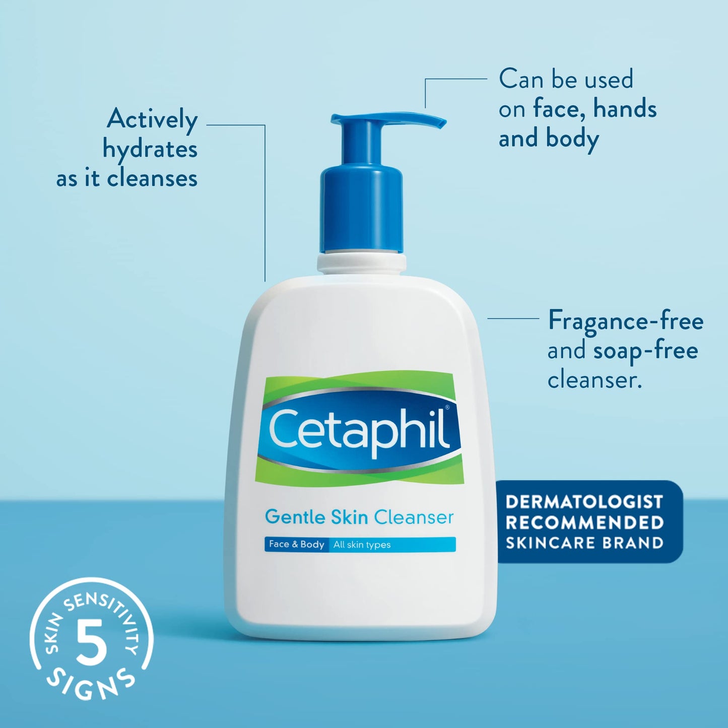 Old Version, Cetaphil Gentle Skin Cleanser, 473ml