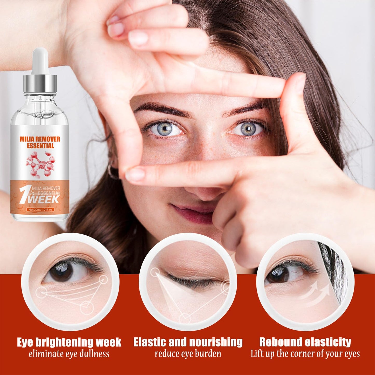 MrCuvaryas Milia Remover, Milia Spot Serum for Face, Milia Spot Removal Helps to Ruduce Milia, Dark Circles Under Eye for Women & Men, Anti Aging Anti Wrinkle, Reduces Bags, Saggy Skin & Puffy Eyes (1PCS)