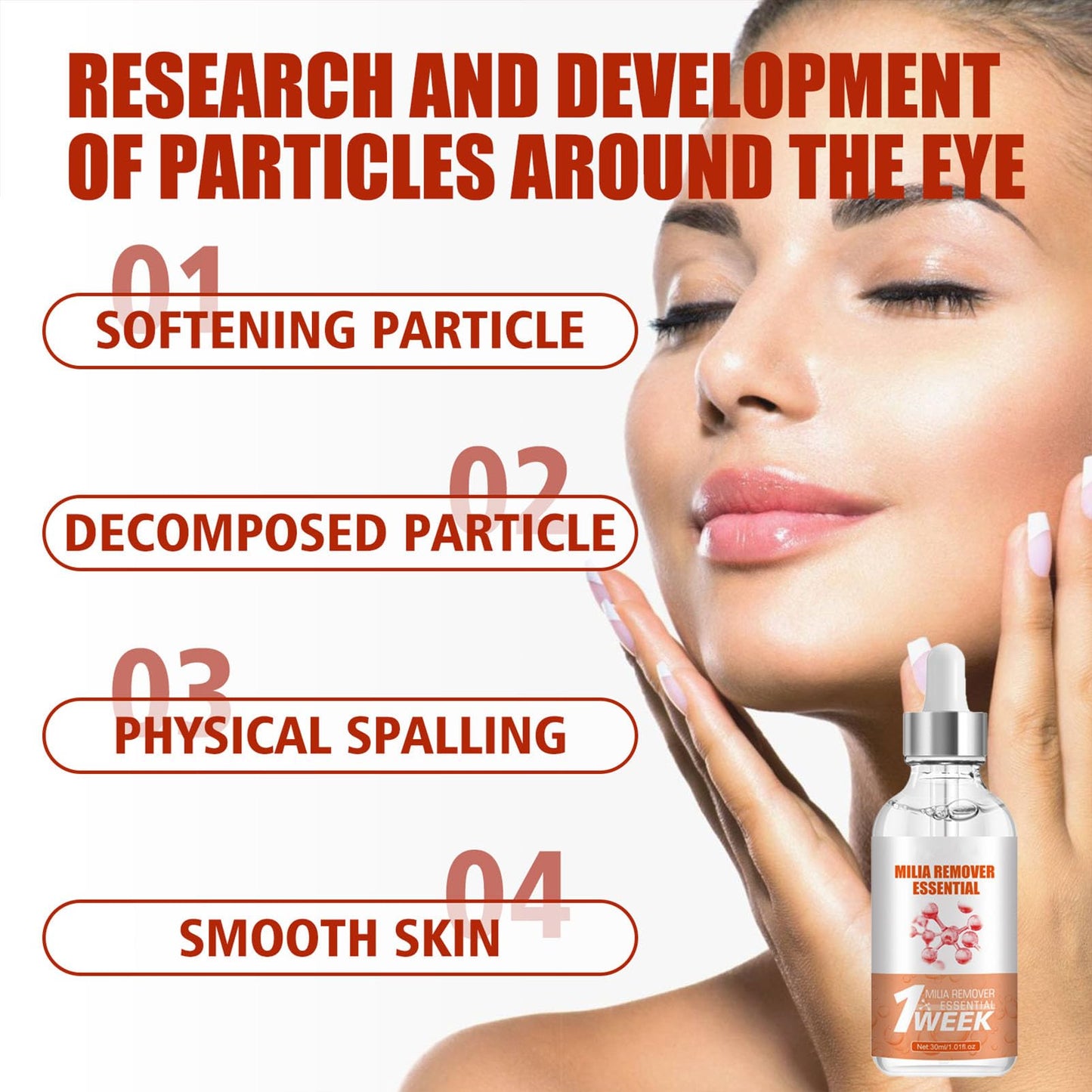 MrCuvaryas Milia Remover, Milia Spot Serum for Face, Milia Spot Removal Helps to Ruduce Milia, Dark Circles Under Eye for Women & Men, Anti Aging Anti Wrinkle, Reduces Bags, Saggy Skin & Puffy Eyes (1PCS)