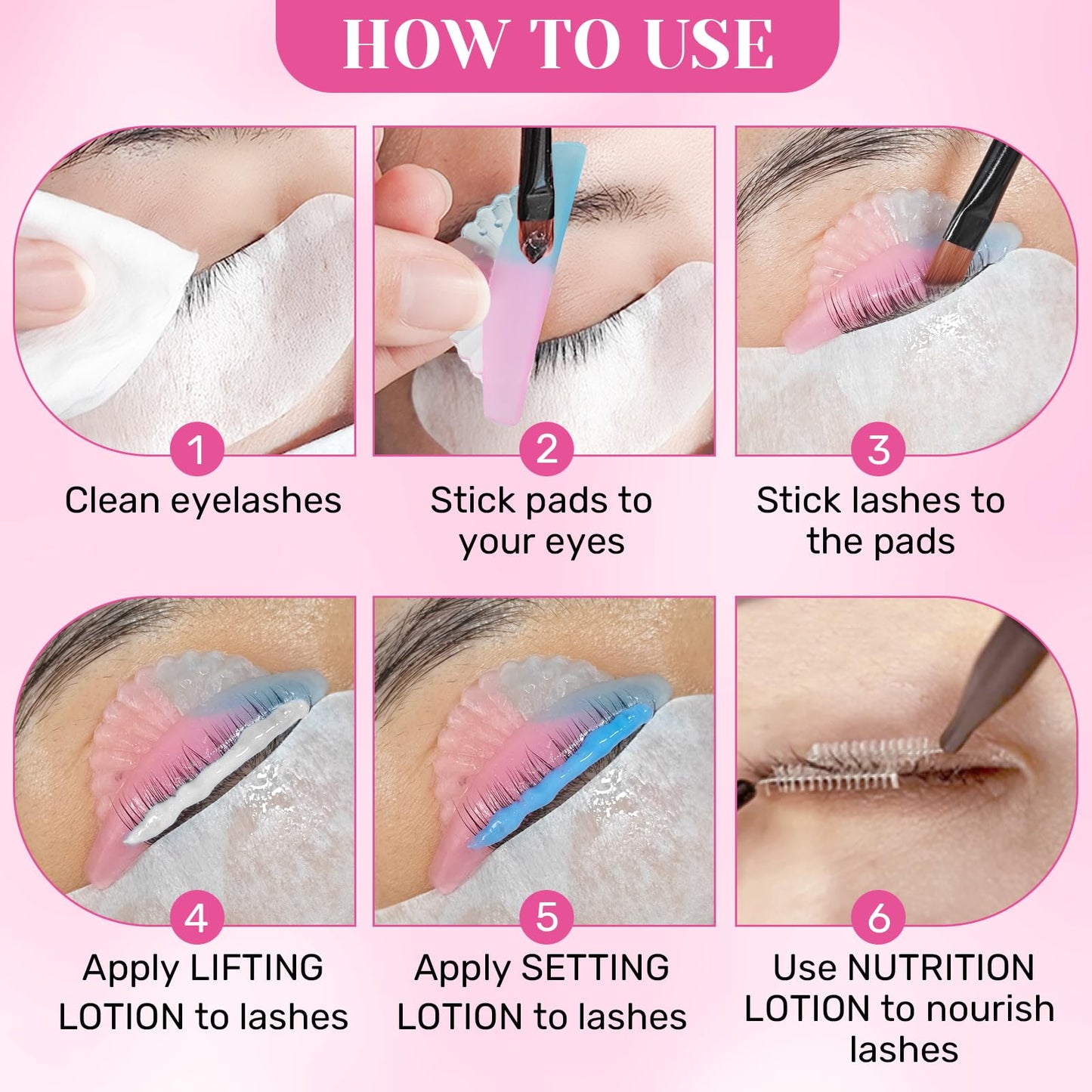 PERMANIA Lash Lift Kit, Lash Lift at Home, Gentle Formula Eyelash Perming Kit & Brow Lamination Kit, Up to 4 Weeks Curl, for Salon and Home Use