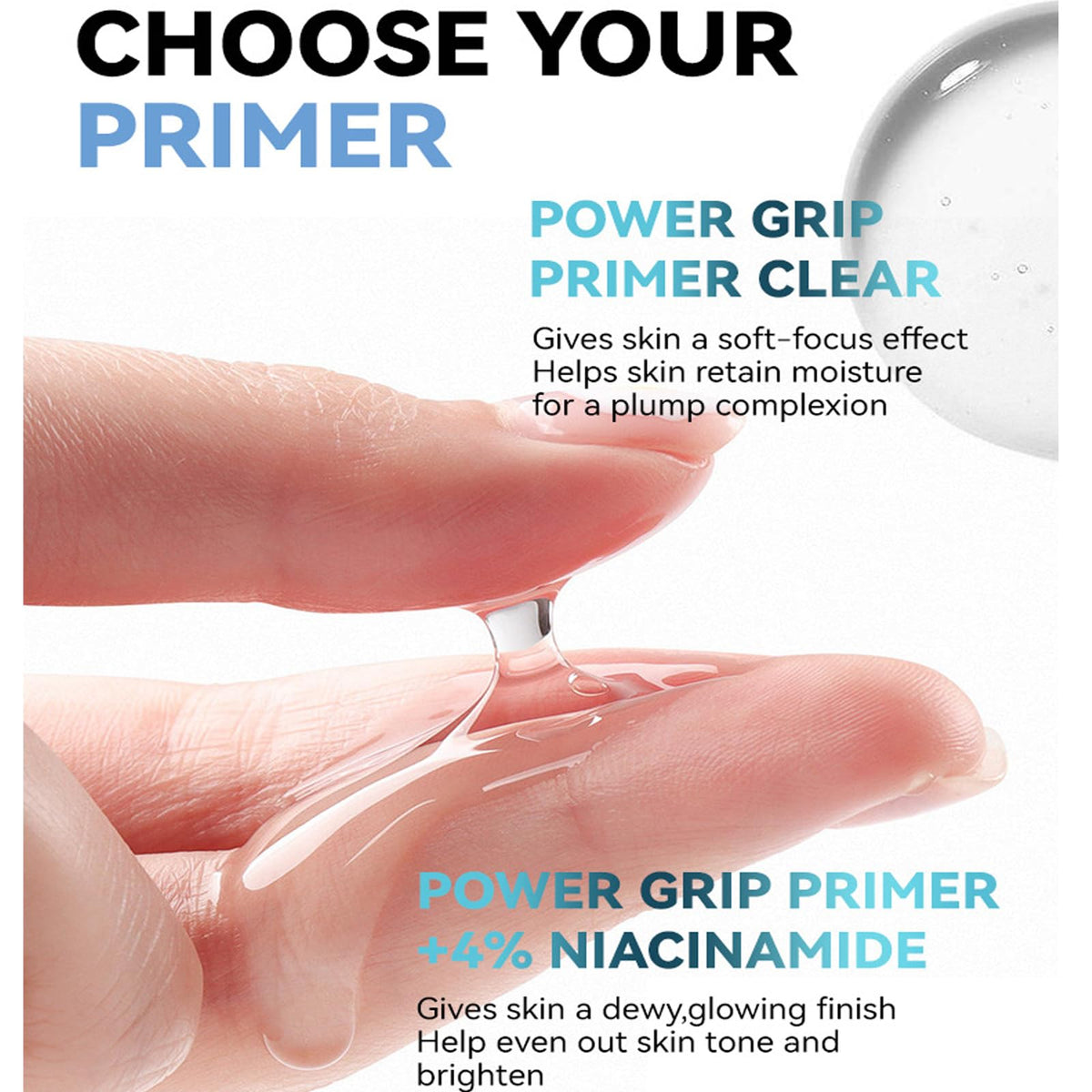 Luzvienzee Face Primer Makeup, Hydrating Pore Minimizer Makeup Primer Under Foundation, Deeply Moisturizing Smoothing Clear Matte Primer for Dry Skin