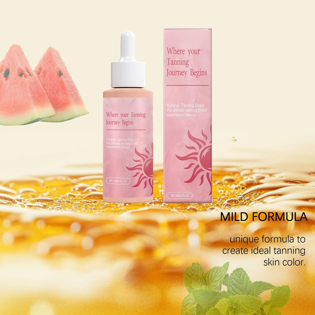 OuXing Sunless Tanning Drops,Self Tanning Drops without Sun Damage,T/anning D/rops for Face Body,Natural Self Tanners Liquid D/rop,Bronzing Dr/ops,Gradual Tan Moisturiser,Face Ta/nning Dro/ps,F/ace Tan