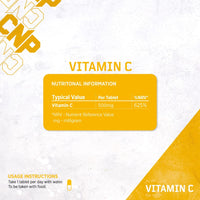 CNP Professional Vitamin Range, Vitamin C & D. Complete Athlete & Daily Support (Vitamin C)