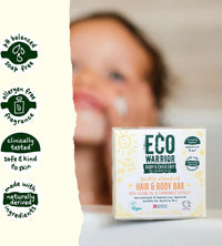 Little Soap Company Eco Warrior Baby & Child 2-in-1 Hair & Body Bar, Orange Blossom, Vegan, 50g