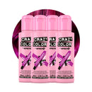 Crazy Color Vibrant Cyclamen Semi-Permanent 4 Pack Quad Hair Dye. Highly Pigmented Cerise Conditioning & Oil Nourishing Vegan Formula No Bleach or Ammonia 400ml