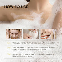 Heefeng 2PCS Turmeric And Ko-jic Acid Soap,Turmeric Soap Bar,Brightening Soaps,Deep Cleansing & Smooth Skin,Even Skin Tone,Refreshing,Moisturize And Nourish Firming Pores And Removing Yellow,For Face & Body