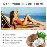 Mikloven Leg Vein Concealer & Tattoo Cover – Waterproof Full Coverage Body Makeup for Legs & Scars, Transfer-Resistant Foundation for Seamless, Natural-Looking Skin(Natural)