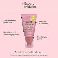 My Expert Midwife No Harm Nipple Balm, 100% Natural, medical grade Lanolin, fast relief, protection for sore cracked nipples. Moisturising, odourless, tasteless, breastfeeding Safe Nipple cream, 60ml