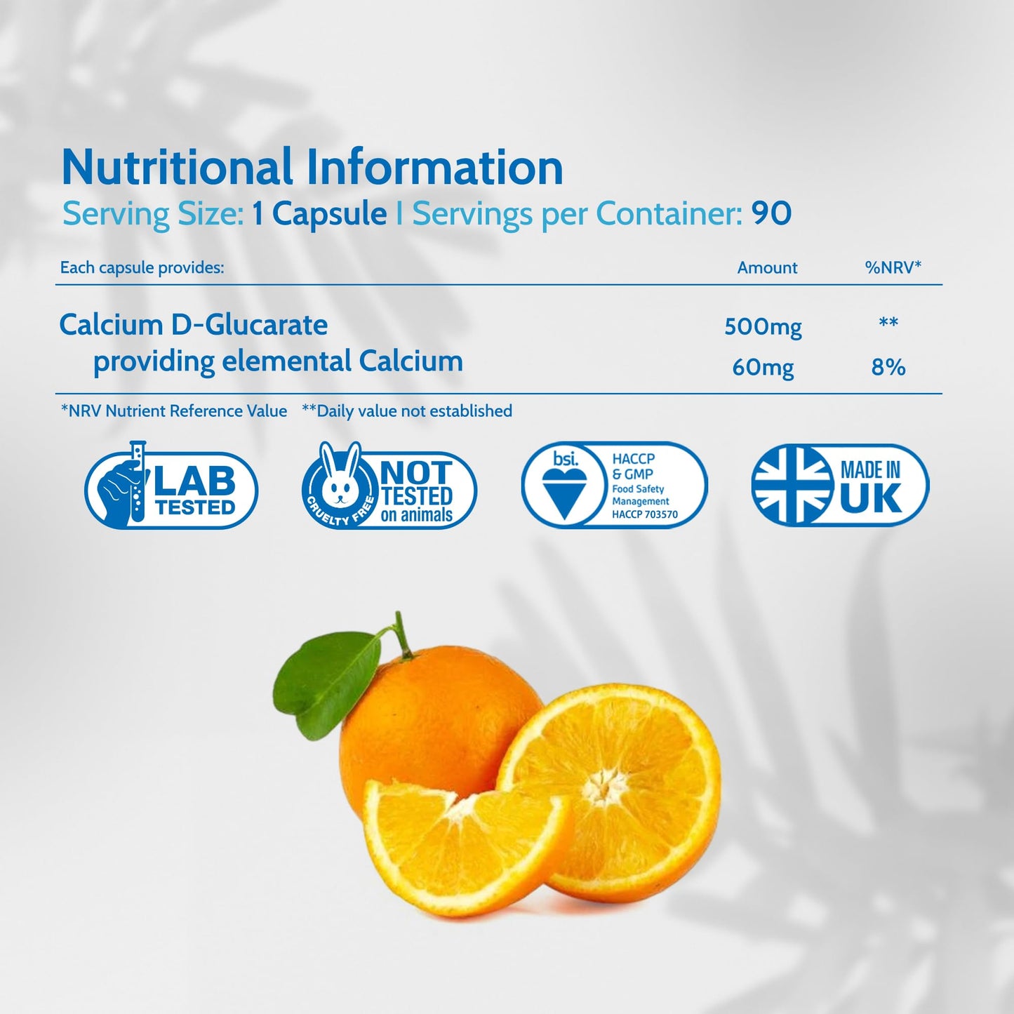 Health4All Calcium D-Glucarate 500mg - Oestrogen Supplements for Women and Men - Hormone Balance Support - 90 Vegan Capsules