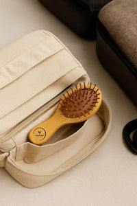 Phoenix Forge Bamboo Hairbrush and Comb Set-Pain-Free Detangling Hair Brush for Curly & Thick Hair — Anti-Breakage & Scalp Massage, Bamboo Eco-Friendly Design