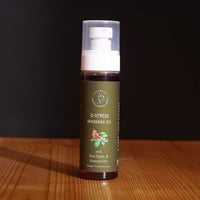 AATMANA D-Stress Massage Oil Sore Muscle Massage Oil for Body - Best Natural Therapy Oil with Rare Herbs and Essential Oils - Warming Massage Oil, Relaxing & Massaging Joint - 3.38 fl. oz.