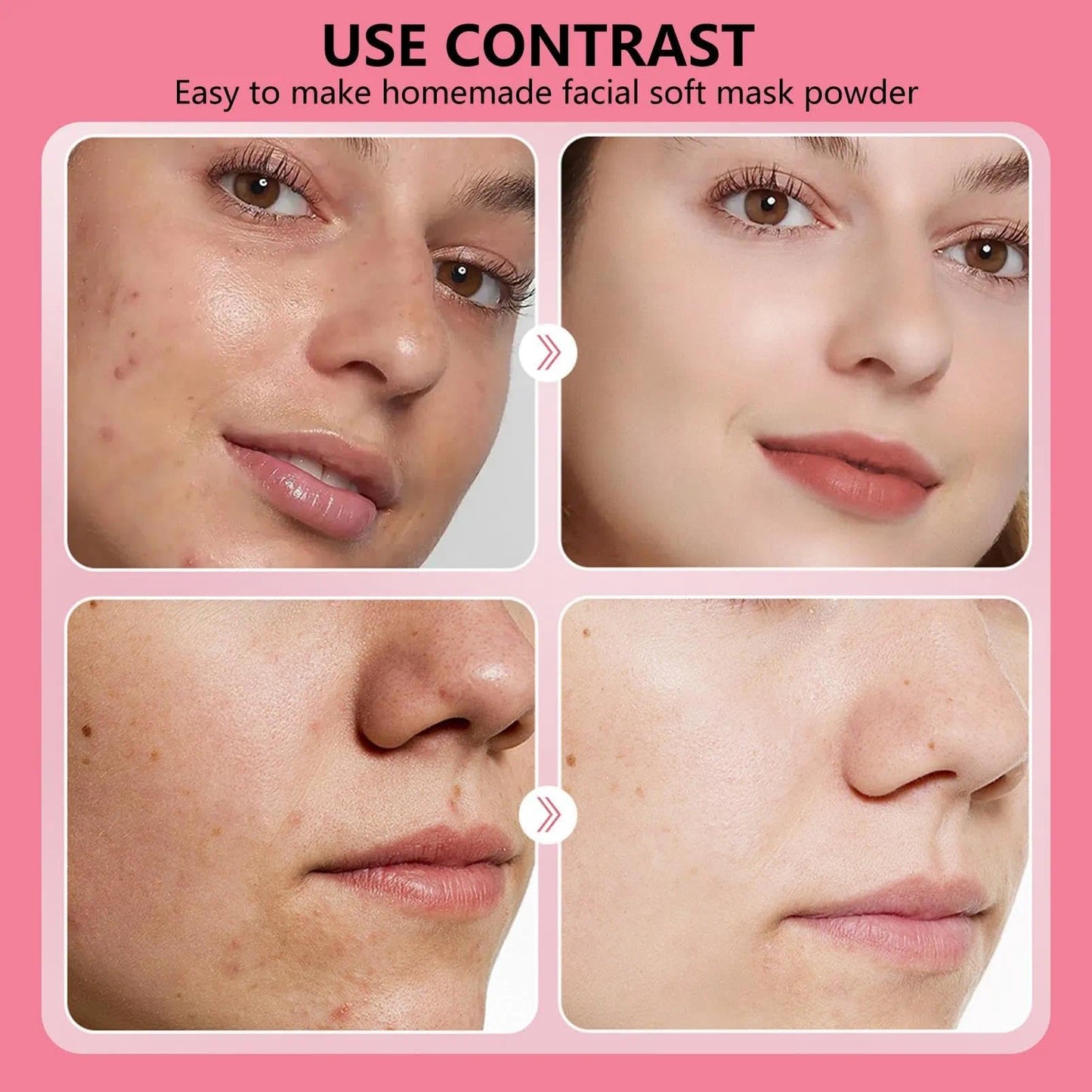 650g Moisturizing Jelly Face Mask Powder for Smooth & Hydrated Skin- Peel Off Formula Ideal for Home & Spa Care with Repairing Properties (Rose Hyaluronic Acid)