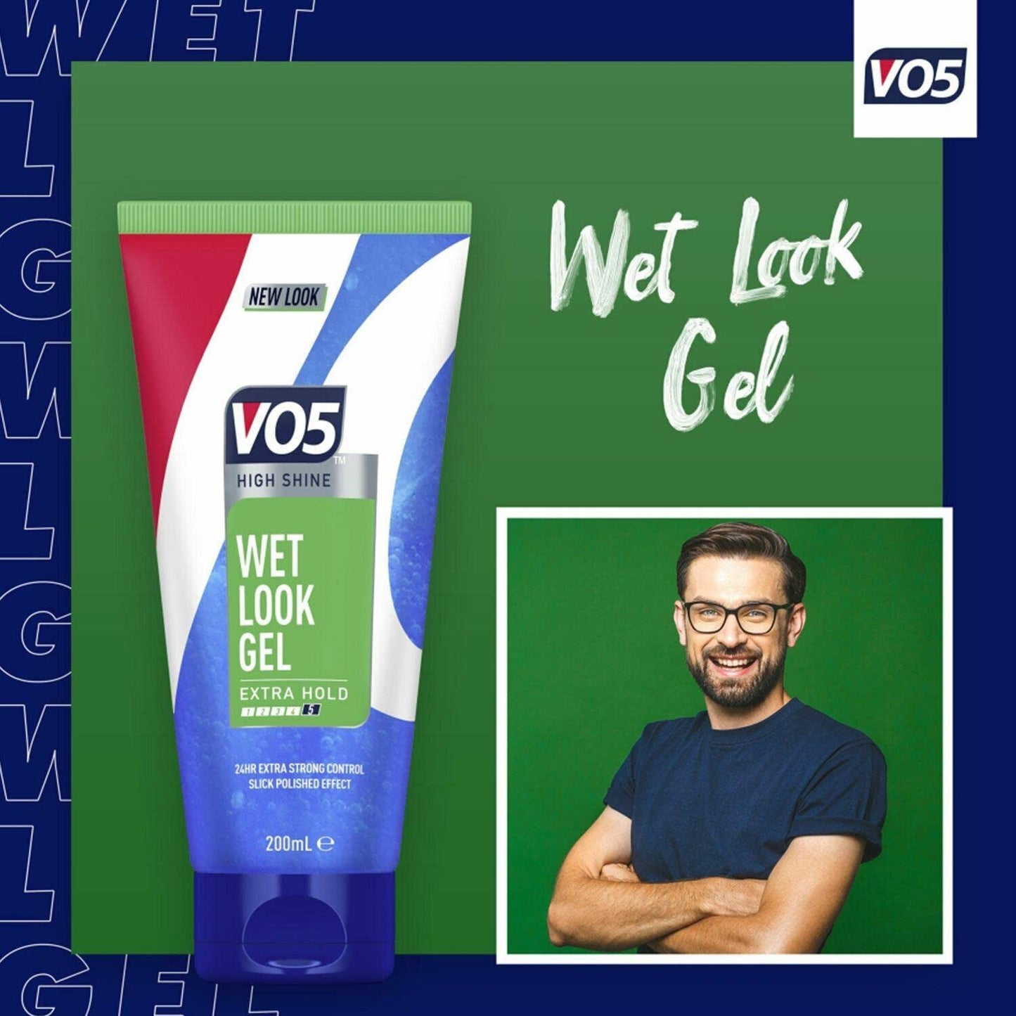 2 X VO5 Wet Look Styling Gel 200ml