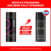 SEVICH Hair Building Fibers - Instant Hair Thickener for Thinning Hair Loss, Natural Keratin Powder for Men Women, Black 25g/0.88oz