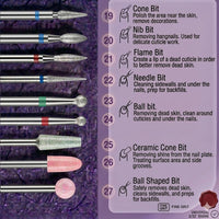 Depvko 30Pcs Nail Drill Bits Set Ceramic Diamond Bits for Safety Removal(3 Cases)