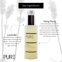 Unwind Body Oil by PURE Spa Skincare - Aromatic Blends of Lavender & Ylang Ylang - 100ml - Helps Reduce Stress & Anxiety and Improves Sleep - Body, Bath, Hair & Massage Oil - 100% Natural and Vegan