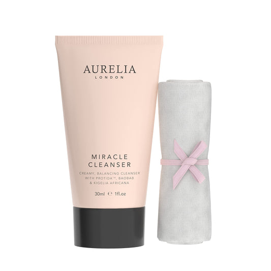 Miracle Cleanser 50ml | Facial Cleanser with Probiotics to Remove Impurities and Makeup | Face Cream with Glycerin to Hydrate Dry Skin | Made from Natural ingredients | Aurelia London