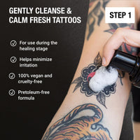 Stories & Ink Tattoo Care Stories & Ink Tattoo Aftercare Duo - 2-Step Routine for Fresh Tattoos, Contains: Cream & Foam Cleanser