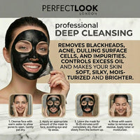 PERFECT LOOK LONDON Perfect Look London Peel-Off Face Mask for Blackhead Remover & Acne – Deep Pore Cleanser with Bamboo Charcoal & Kaolin – Unclogs Pores & Controls Oil