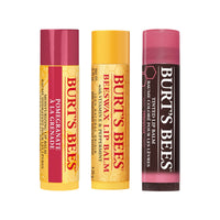 Burt's Bees Gift Set For Women, Beeswax Lip Balm, Pomegranate, Hibiscus Tinted, Balm Jar, 3x4.25g
