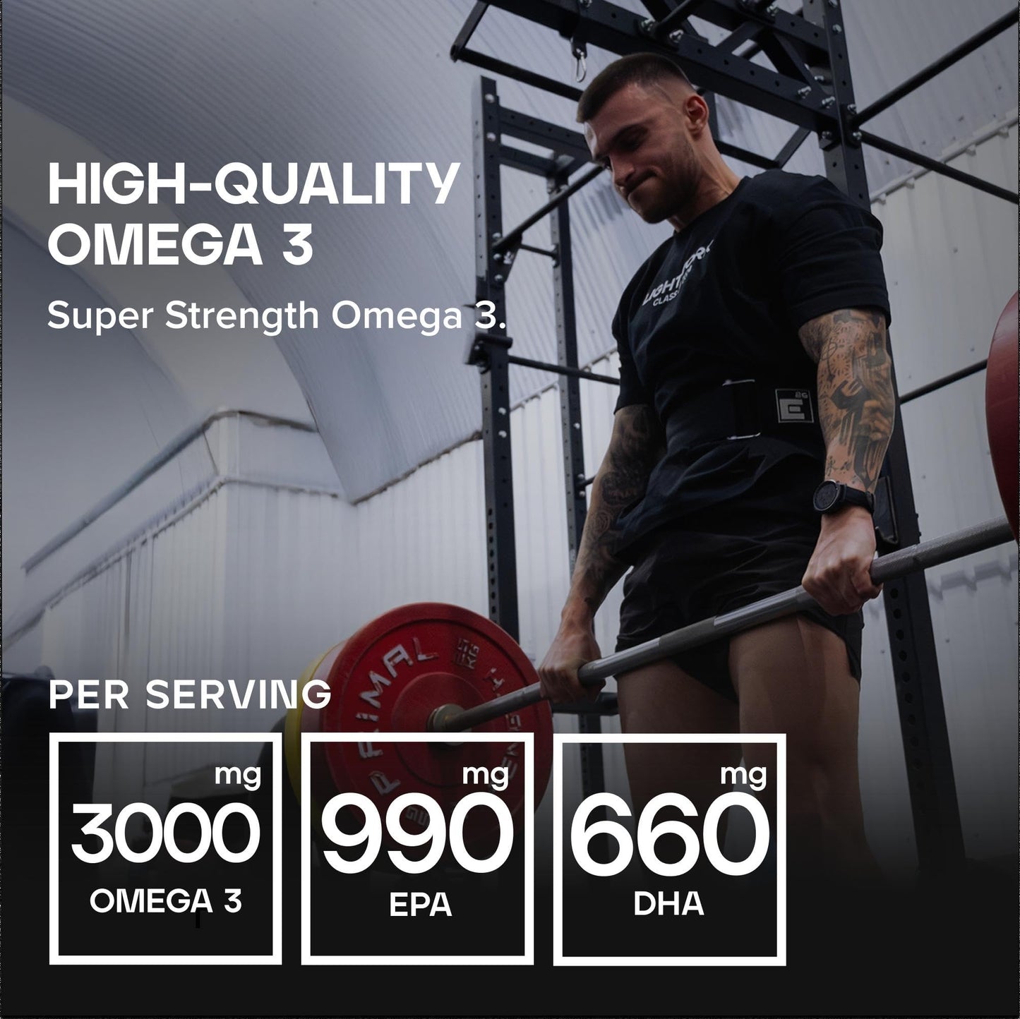 Bulk Super Strength Omega 3 Softgels, 1 Month Supply, Pack of 90