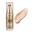 Phoera PHOERA High Gloss Waterproof Body Luminizer Glitter Face Shimmer Moisturizer Lotion Tan Cream Foundation Makeup Bronzer AQUAPURITY - 101 Rose Gold