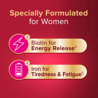 Sevenseas Seven Seas Omega-3 and Multivitamins Woman, with Biotin and Iron, 30-Day Duo Pack
