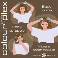 Espresso Dark Brown Hair Dye Permanent with Plex Hair Care, 100% Grey Hair Coverage Hair dye kit, Warm Brown Permanent Hair Colour for women and men, Cruelty-Free, Vegan Hair Dye by Smart Beauty