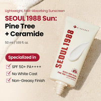 K-SECRET SEOUL 1988 Sun - SPF 50+ PA++++, Broad Spectrum UVA/UVB Protection | Lightweight, Hydrating Daily Sunscreen with No White Cast | Korean Skincare | 50 ml