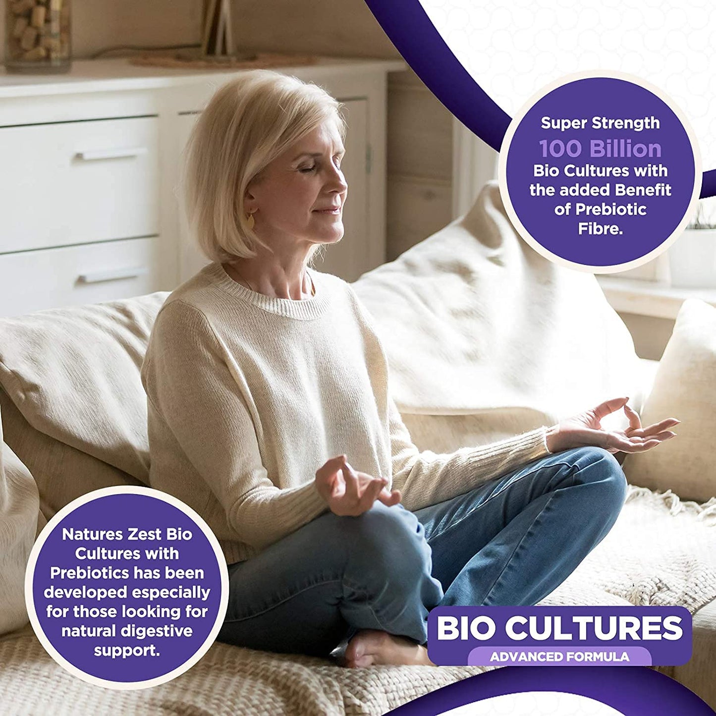 Bio Cultures Complex Probiotics 100 Billion CFU with Prebiotics, 180 Vegan Caps – Lactobacillus Plantarum & Saccharomyces Boulardii Probiotic - 6 Month Supply, Probiotics for Women, Packaging May Vary