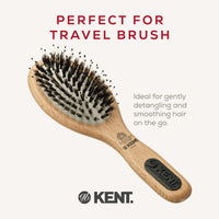 KENT Kent Brushes PF10 Small Handbag Mini Hair Brush Bristle Smoothing Brush