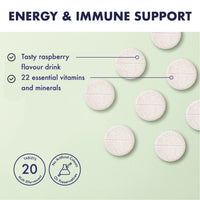 Higher Nature - Multi Effervescent - Over 22 Essential Vitamins - Effervescent Multivitamins - Gluten Free - Multivitamin Vegetarian - 20 Tablets